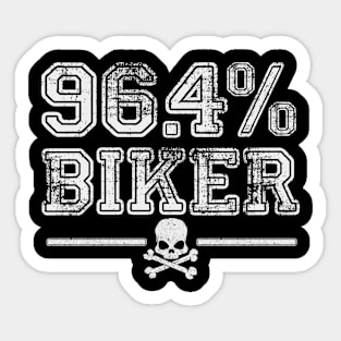 96.4% Biker Sticker